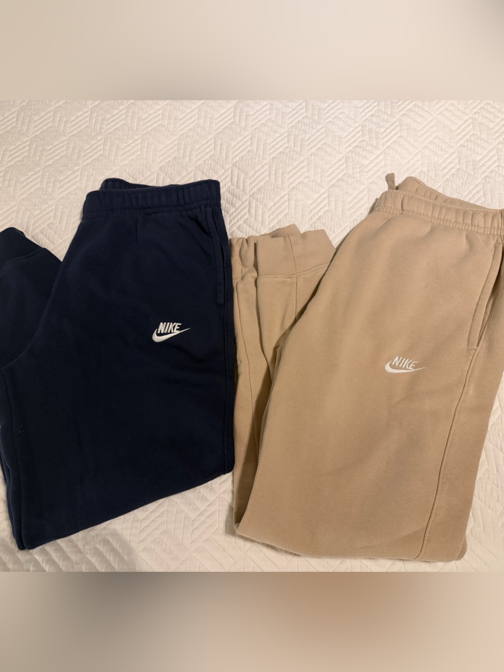 Nike Kids Joggers - Navy & Tan